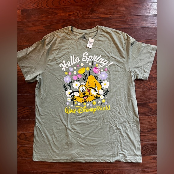 Disney Tops - Walt Disney World Women’s Green Pluto Graphic T-Shirt Size XL